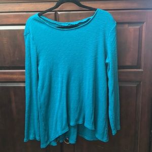 Neon Buddha active long sleeve turquoise swing top